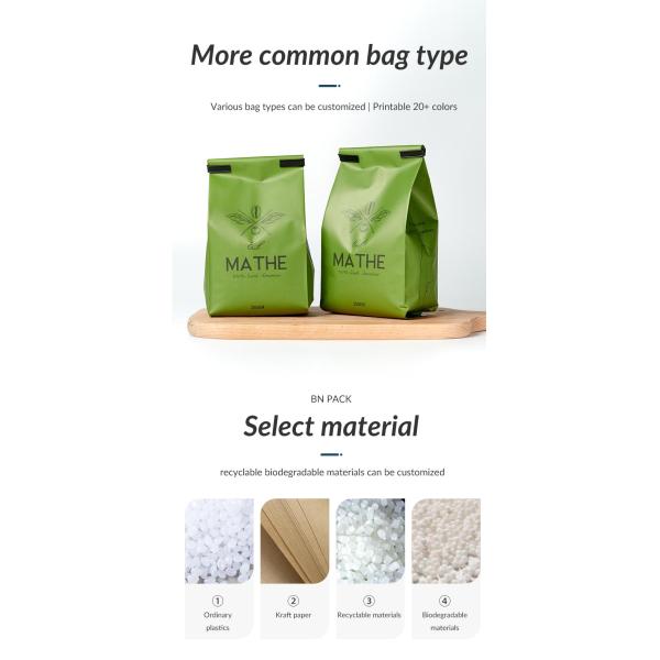 Customized Coffee Beans Packaging Bags Side Gusset Pouch  250g