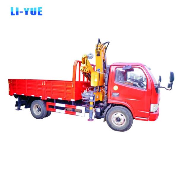 Mobile Brick Grab Crane Truck 5 Tons Capacity With Hydraulic Pump