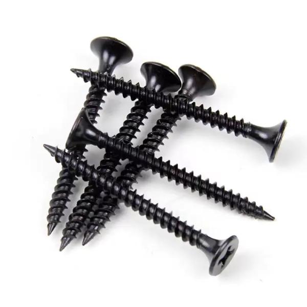Vis en acier de la cloison sèche M3.5 de croix noire dure auto-fileteuse principale plate de vis pour l'industrie