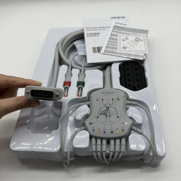 Original Mindray R12 Ecg Lead Cable 12 Lead Banana TPU EC6408 040-001642-00
