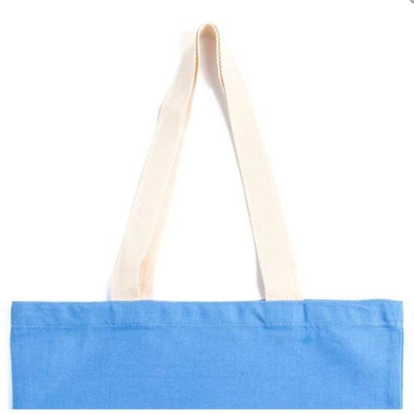 Custom Printed Cotton Canvas Shopping Carry-On Bag with Recycled Features Any Size