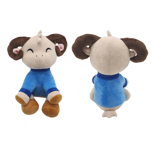 Children'S 30cm PP Cotton Filling Cute Lamb Plush Toys Sleeping Pillow