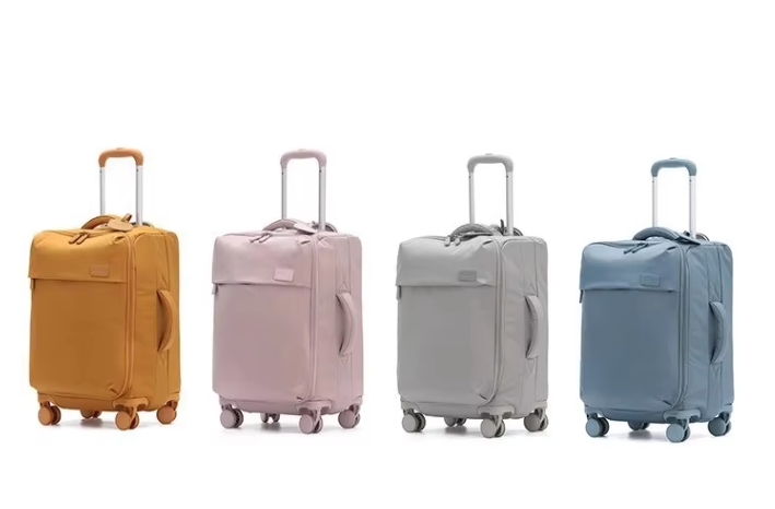 2025 Luxury Lightweight Nylon 18-Inch Large Capacity Waterproof Luggage Case Swivel Spinner Mainly Fabric Versatile Suitcase