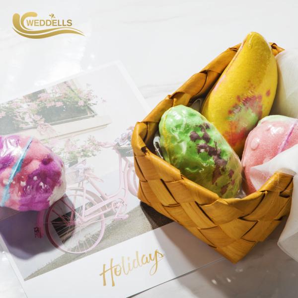 Children Fruit 6.3 OZ Bath Bomb Gift Sets With Jerry Bubble Fizzy