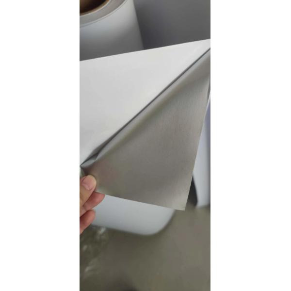 Car wrap white glossy grey glue bubble free Self Adhesive Vinyl sticker100mic/140gsm