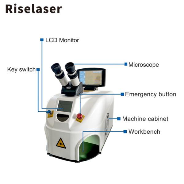 80W Desktop Gold Silver YAG Mini Dental Laser Welder Usar em casa Joias Máquina de Soldadura a Laser