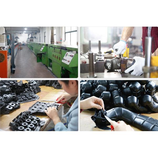 Moulded rubber extended neck grommets