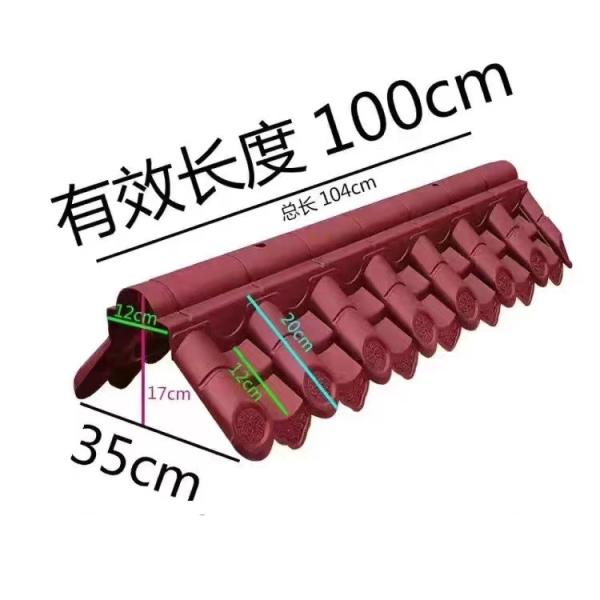 Wholesale Cheap Price Wall Tiles Chinese Retro-style Plastic Resin Red Synthetic Roof Tiles