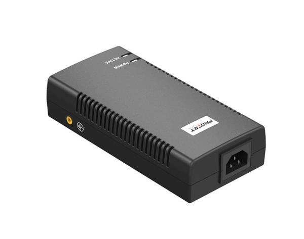 -40C To 85C Wide Temperature 10GbE PoE Injector High Power For Camera