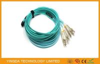 MPO- 8 corde de correction de câble de LC 3 MTP MPO avec émetteurs-récepteurs QSFP + SR4 optiques