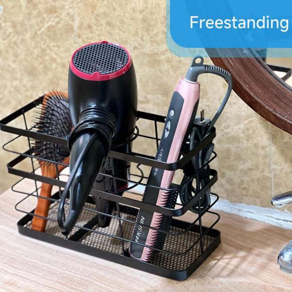 Стенный держатель высокоуглеродистой стали для организации ванной под раковиной