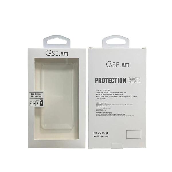 Caja de embalaje personalizada de caja de teléfono móvil barata con logotipo de impresión de ventanas de PVC Caja reciclable