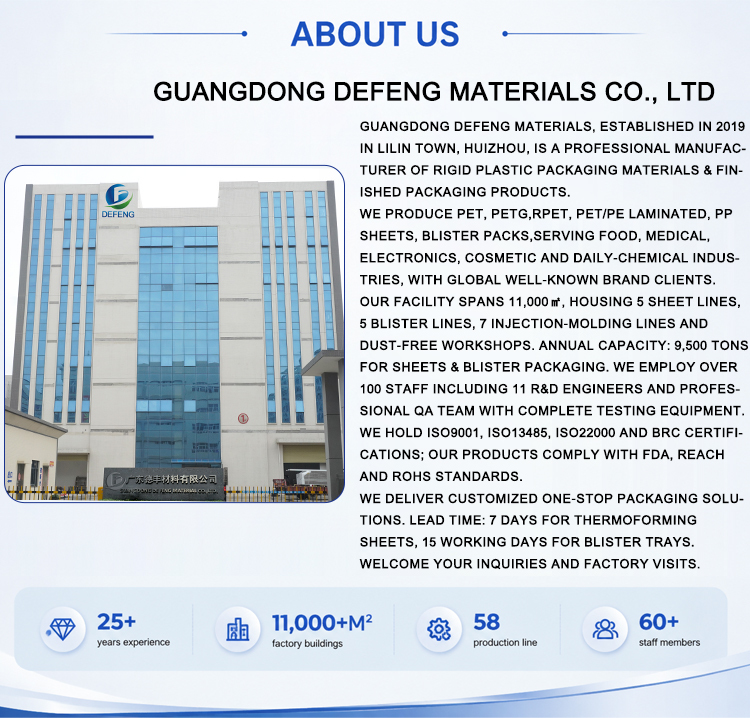 Food Grade Transparent Plastic Sheets Roll Good Thermoforming Clear Pet Sheet Petg Plastic Sheet
