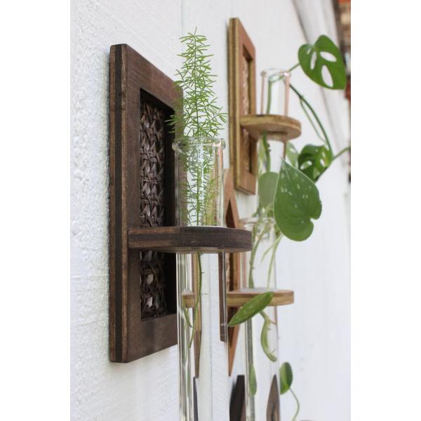 Wall Hanging Boho Hydro Planter Wall Planter with Silk-screen Printing/Burned