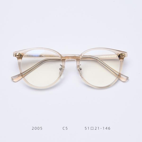 Myopia Female TR90 Material Glasses Trendy Net Red Round Blue Plate Flat Mirror Fashion Street Shooting