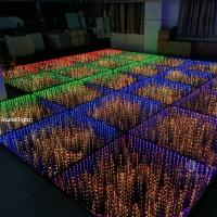 Portable Floor Dancing 3D Lights Mirror Wire Wireless Tiles Outdoor Dance Floor