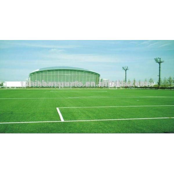 32mm Pile Height Football Artificial Turf with CPP+LENO Backing and SBR Latex Coating