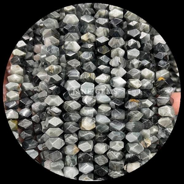 Gems Bead Natural Crystal Amazonite Eagle Eye Gemstone Irregular Tumbled Shape Loose Bead Strands for Jewelry Making