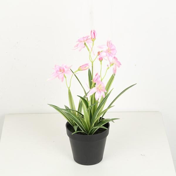 Artificial Chlorophytum Comosum Fake Bonsai Tree With Flower 28 CM 38 CM 48 CM