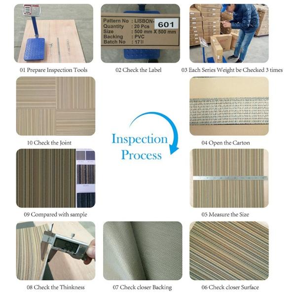 Commercial Carpet Tile With Medium Pile Nylon And Bitumen Backing For Office Floors