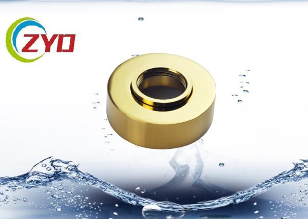Golden Bathtub Faucet Cover Plate , Height Adjustable Tub Spout Cover Plate