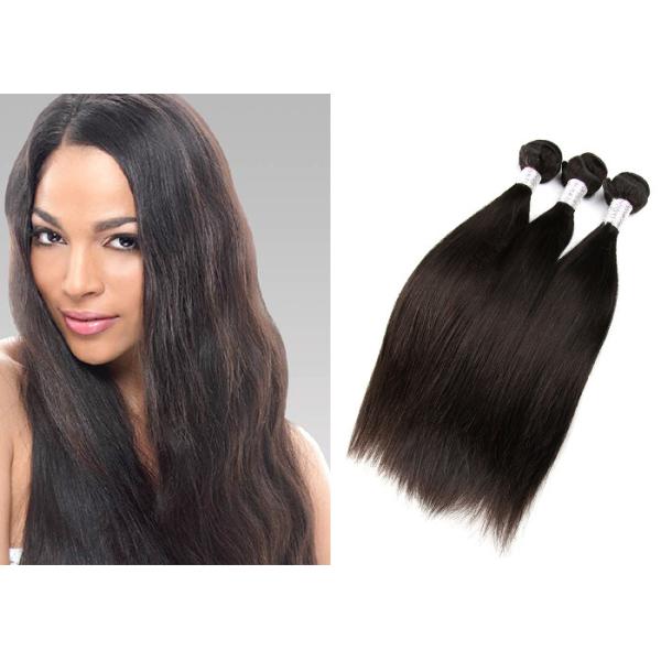 Peruvian Virgin Human Hair Extensions Soft Touch Tangle Free No Dye Ends For Black