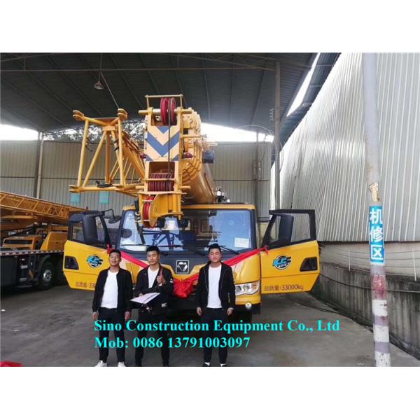 High Efficient Telescopic Boom Truck Crane XCT25 Working Radius 3m 213Kw Euro III