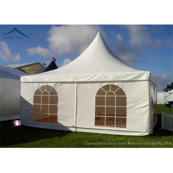 Durable Sturdy Fabric Party Wedding Pagoda Tents 5x5 With Linings Curatains