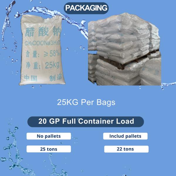 Industria de electroplataje Trihidrato de acetato de sodio Cas n° 6131-90-4