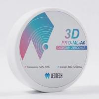 3D CAD/CAM Zirconia Block 42-49% Translucency Full-Arch Prosthesis Al₂O₃ <0.15%