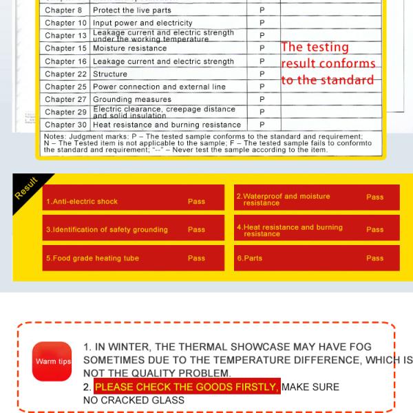 1200x530x580 мм Черное изогнутое стекло для отопления пищи