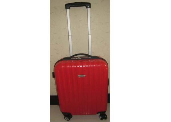 Plastic Handle ABS PC Hard Shell Suitcase Luggage Bag Set With Oxford Cloth Lining