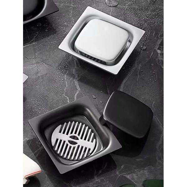 4 Inch Square Commercial Stainless Steel Floor Drains For Kitchen Bathroom Garage