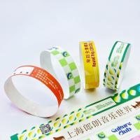 Factory Custom Tyvek Dupont Paper Wristband Activity Barcode Events Paper Event Admission Bracelet Wristbands