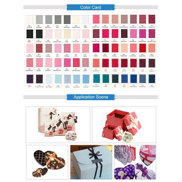 Minimum Quantity Required Customizable Red Mini Ribbons for All Kinds of Gift Boxes
