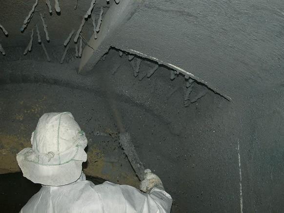 Dry Spray Refractory Paint 1550C 45% Al2O3 Refractory Coatings