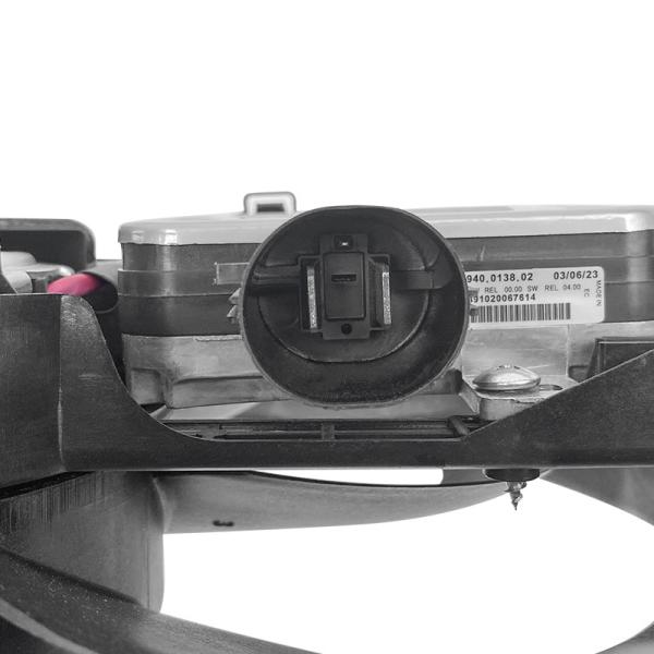 Potente ventilador de enfriamiento de alambre largo 600W auxiliar radiador auxiliar para automóviles