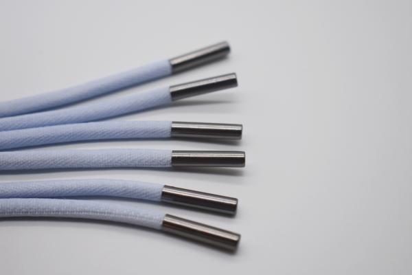 Soft Woven Nylon Cord Metal Tips Drawcords For Clothing Hoodie Jacquard Trouser