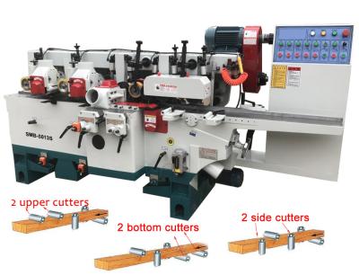 Simple and Economical Four Side Planer Machine SMB-4018 four Sides moulder for wooden floor