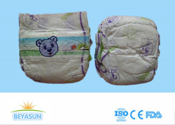 Eco Friendly Organic Disposable Diapers Breathable 3D Leak Prevention