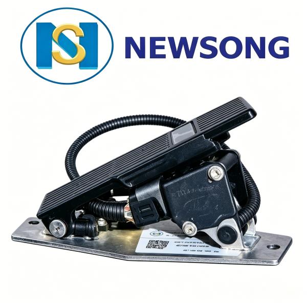 Electric Vehicle Accessories 25mA Electronic Bus Accelerator Pedal TS16949 ISO14001 Compliant