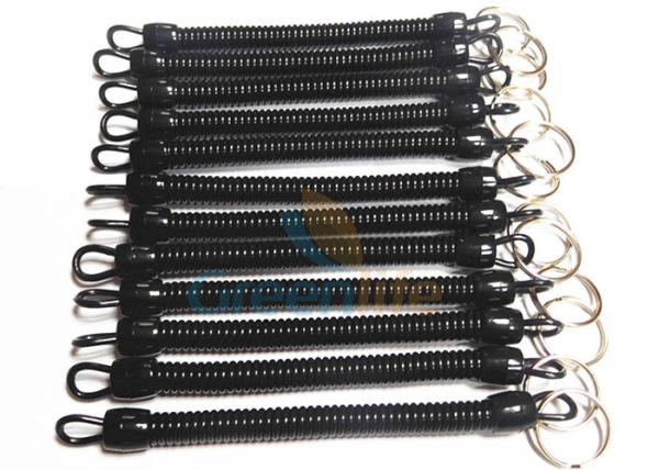 PU Material Fishing Pliers Lanyard  Security Spring Coil With Ear Type 1 Metre