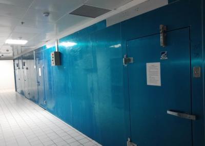Do congelador industrial de aço da sala 15KW 31.6A do congelador de 1.5mm sala fria personalizada