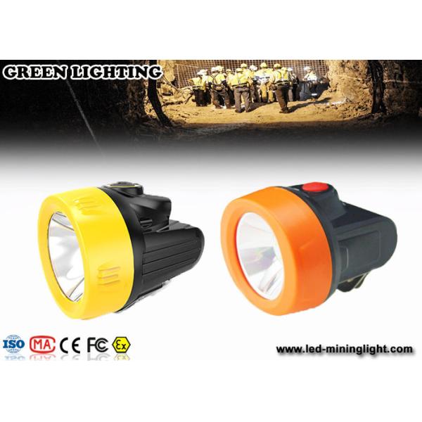 2.8Ah Lithium-ion Battery IP68  LED Miners Headlamp for Hard Hats with Movable Steel Hook