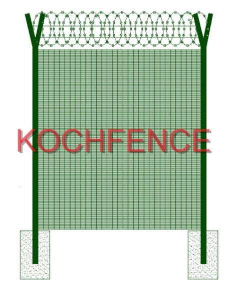 Commercial 358 Security Fence / Prison Electric Fence Convenient Installation