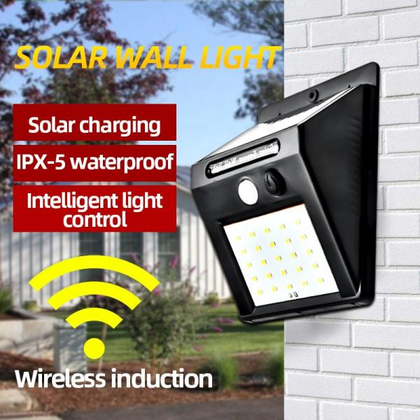 5W Outdoor Super Bright Led Wall Mounted Solar Motion Sensor Light 123x96mm