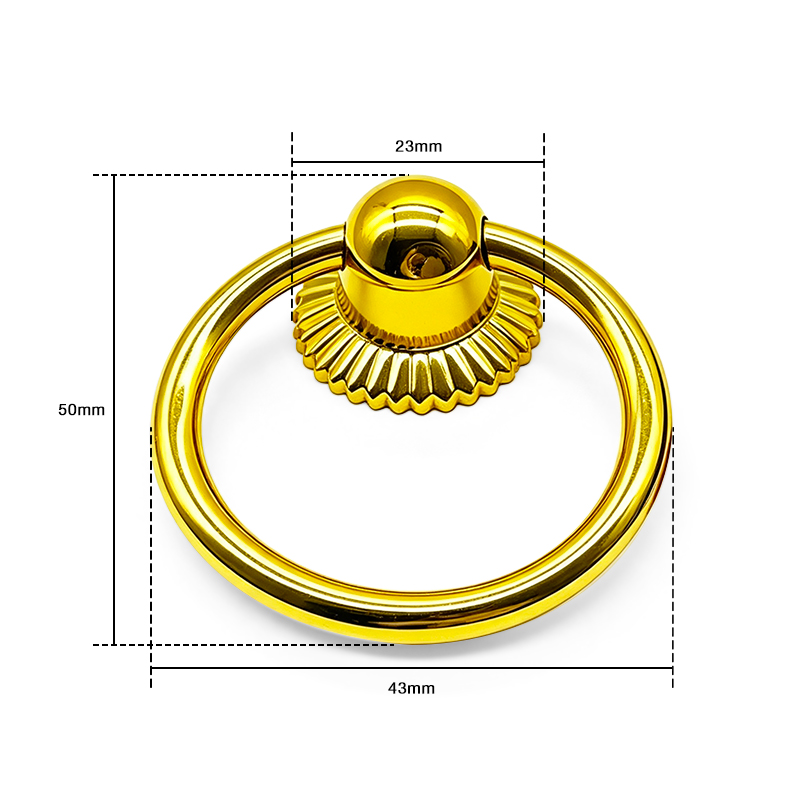 Vintage Round Plastic Furniture Handle Drawer Pull Fittings Decorative Pull Ring for Chairs and Sofas