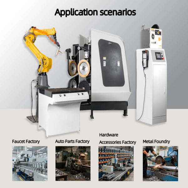 Robotic Die-Cast Aluminum Automotive Parts Deburring Cell Programmable Edge Radius Control For OEM Component Finishing