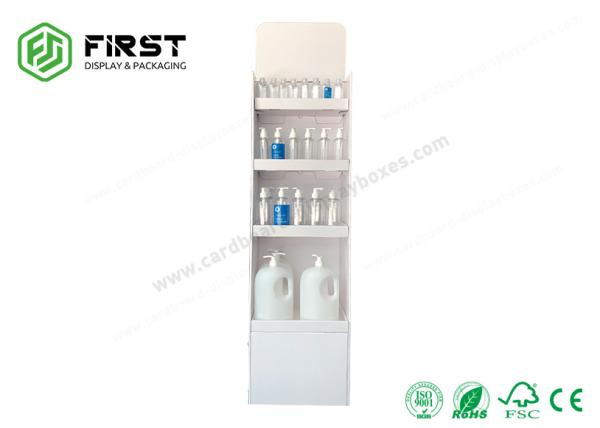 Customized POP Cardboard Floor Standing Display Units Foldable Cardboard Floor Display