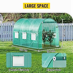 Heavy-Duty Poly Balcony Large Walk In Tunnel Plastic Greenhouse Tent For Winter Indoor Garden Winter PVC Mini